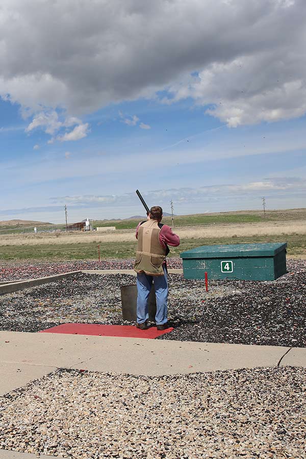 Lee Kay Public Shooting Range skeet shooter