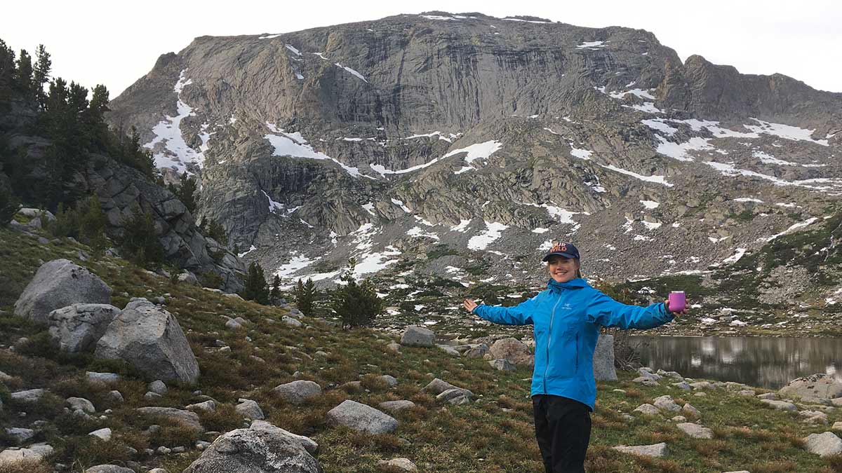 Melissa Early on a fishing trip in the mountains